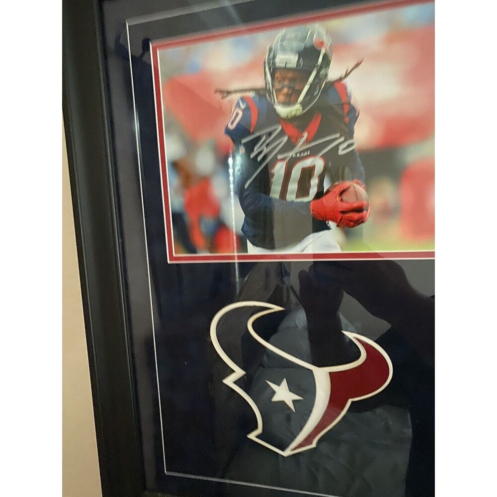 Houston Texans  Framed Signed Deandre Hopkins Photo